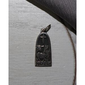 James Avery Sterling Silver Noel Nativity Charm 3.4G / 1in